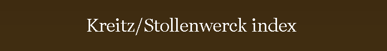 Kreitz/Stollenwerck index 