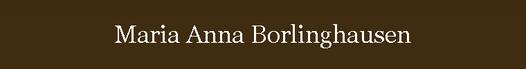 Maria Anna Borlinghausen